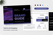 Tech AI Brand Guideline Brochure, a Branding & Logo Template by twinstd (Thumbnail 1 of 6)