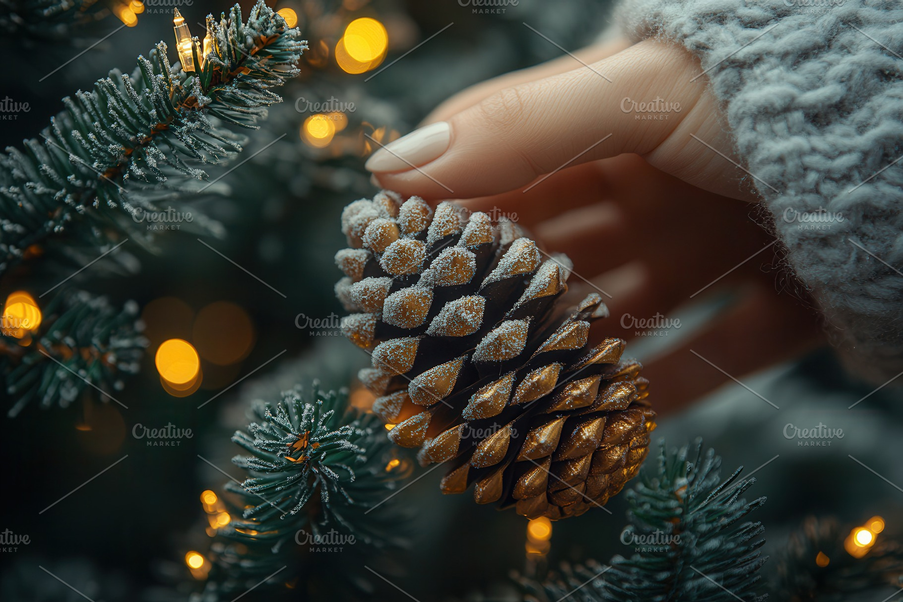 Winter decor creation with holiday s, a Photo by Tanuart