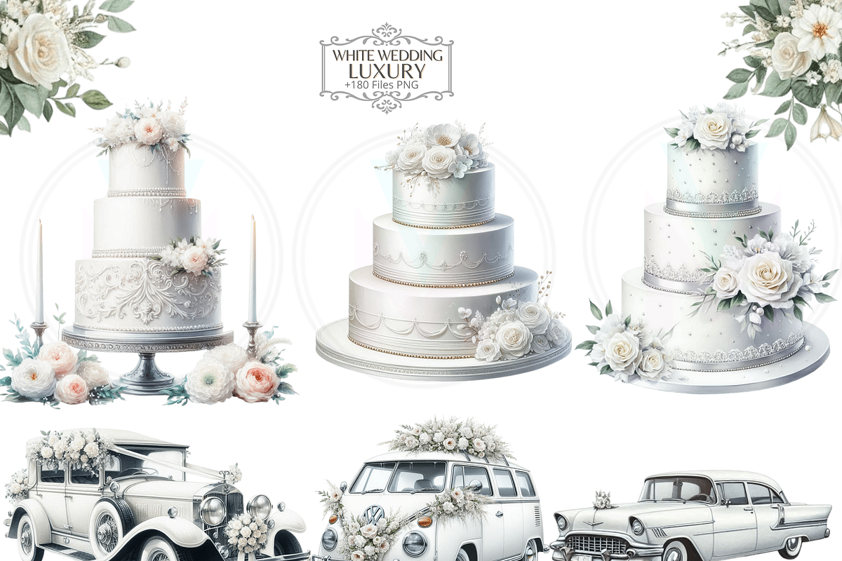 WHITE WEDDING Luxury - Bundle 180, a Person Illustration by VM PARTYS  BY TAIRUMA (Photo 9 of 10)