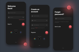 Figma Login SignUp Mobile App Design