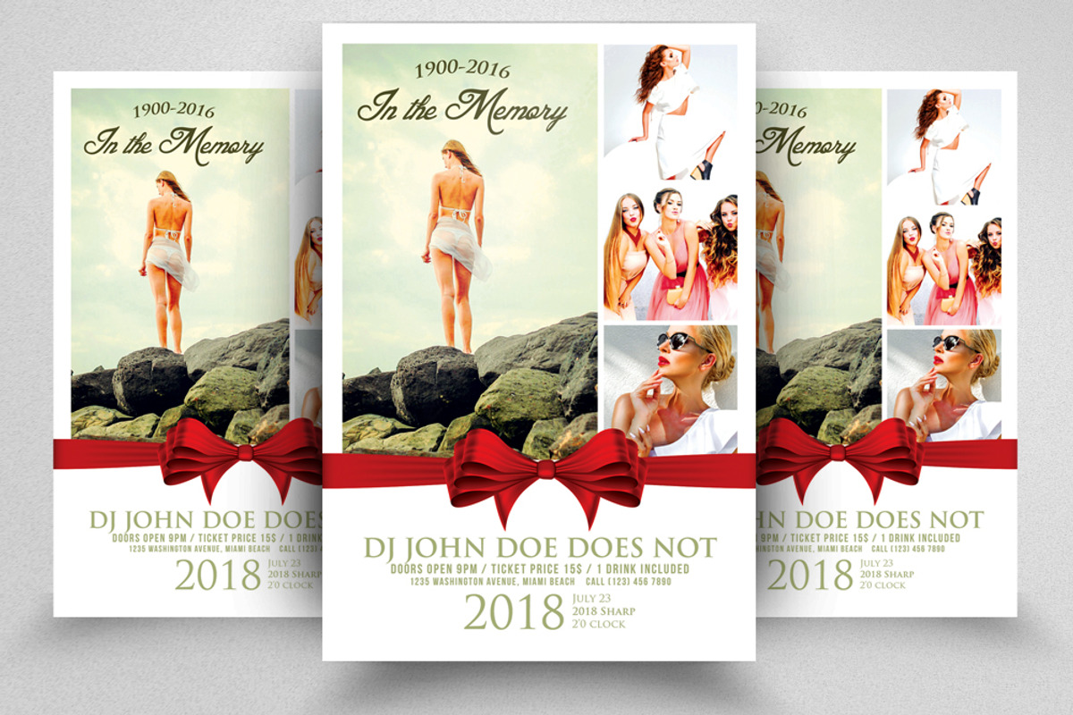 10 Memorial & Funeral Flyer Bundle, a Flyer Template by Business Flyers (Photo 7 of 11)