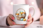 Easter Eggs Basket Clipart Png, an Illustration by Craft Nest (Thumbnail 8 of 11)