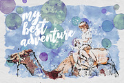 Watercolor Sketch Art, an Action Add-On by Mint Actions (Thumbnail 10 of 12)