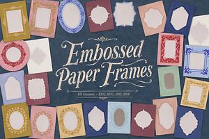 Embossed Paper Frames