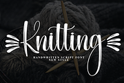 Knitting | Script Font, a Handwritten Font by Scratchones (Thumbnail 1 of 9)
