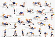 Exercise Animations Bundle Woman, a Characters & Person 3D Model by Daniel Mikulik (Thumbnail 2 of 14)