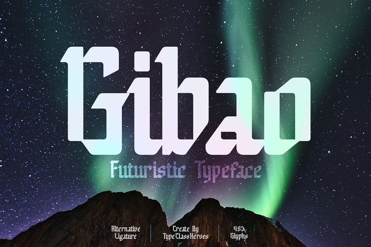 Gibao Typeface, a Font by TypeClassHeroes (Photo 1 of 15)