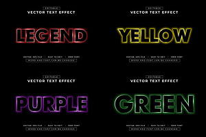 Colorful Editable Text Effect | EPS, a Graphic by padilah_a