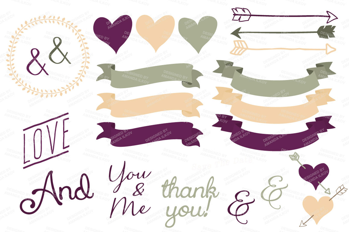 Deep Plum Vintage Vector Flowers, an Illustration by Amanda Ilkov (Photo 4 of 4)