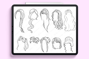 Procreate Hair Brushes For Dolls