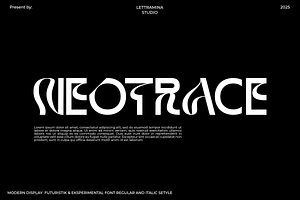 Neotrace - Experimental Display Font