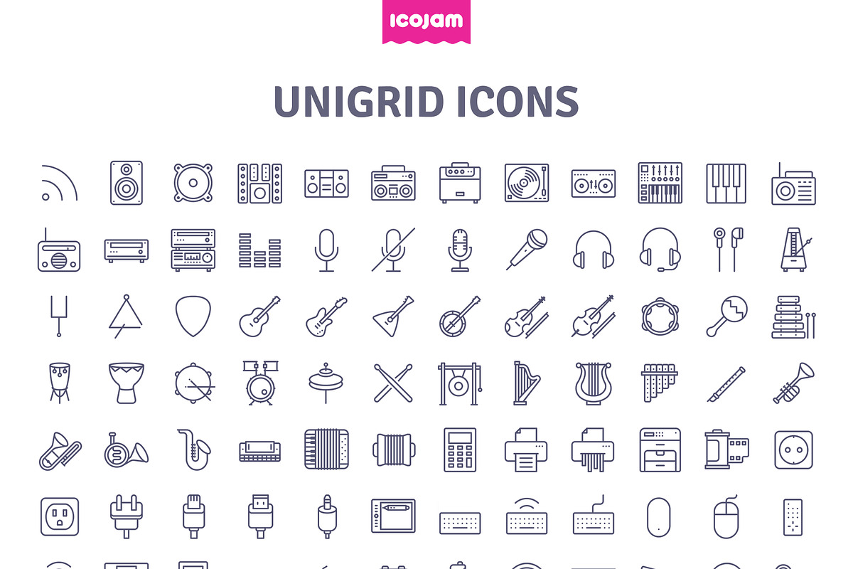 3552 Unigrid icons, an Outline Icon by Icojam store (Photo 9 of 14)