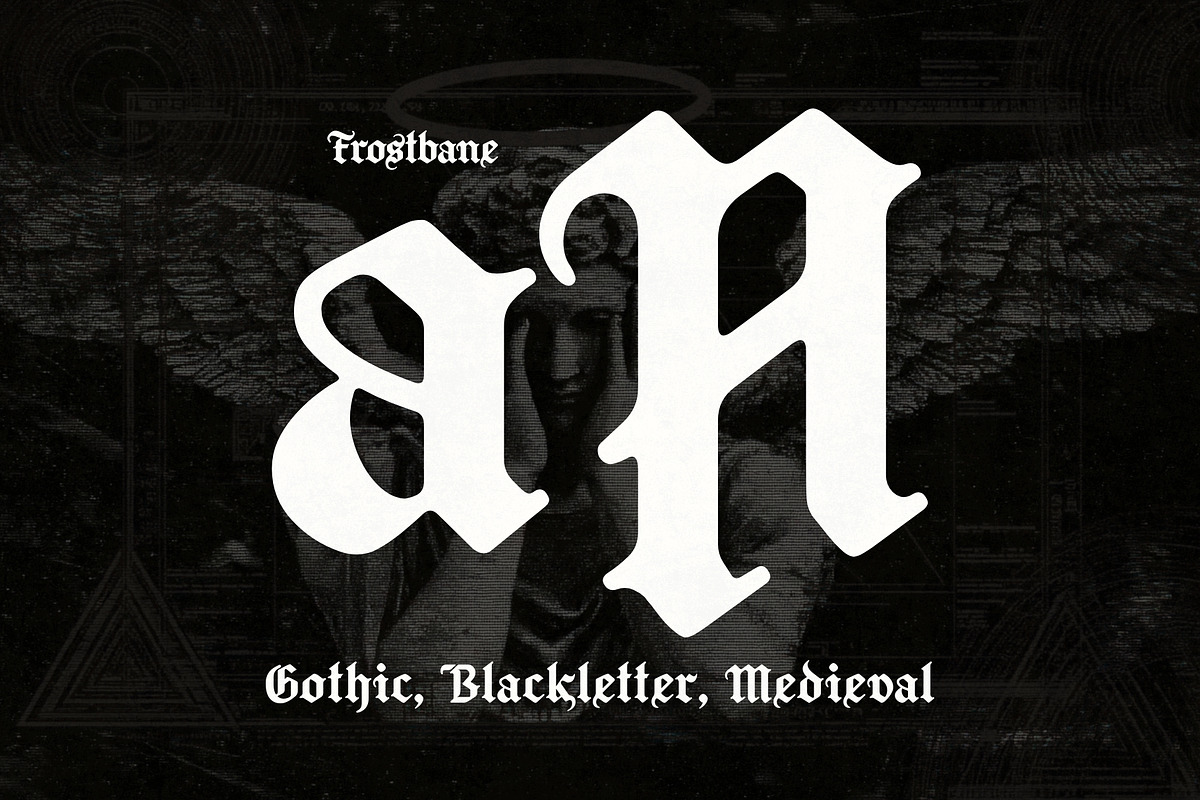 Frostbane - Gothic Blackletter Font, a Blackletter Font by HipFonts (Photo 4 of 9)