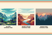 National Park Poster Illustrations, a Decorative Illustration by Vicarel Studios (Thumbnail 15 of 23)