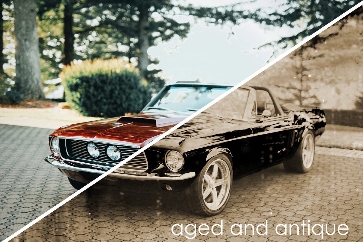 Vintage Look Photoshop Actions Pack, an Action Add-On by Voleshads (Photo 4 of 15)