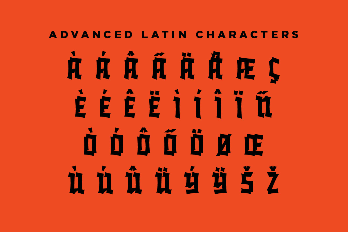 Grave Digger, a Blackletter Font by Price Foundry (Photo 3 of 23)