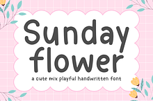 Sunday Flower - Playful Font
