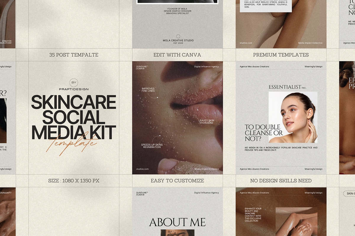 Minimal Skincare Post Templates