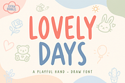 Lovely Days – Playful Font, a Handwritten Font by cocodesign (Thumbnail 1 of 8)