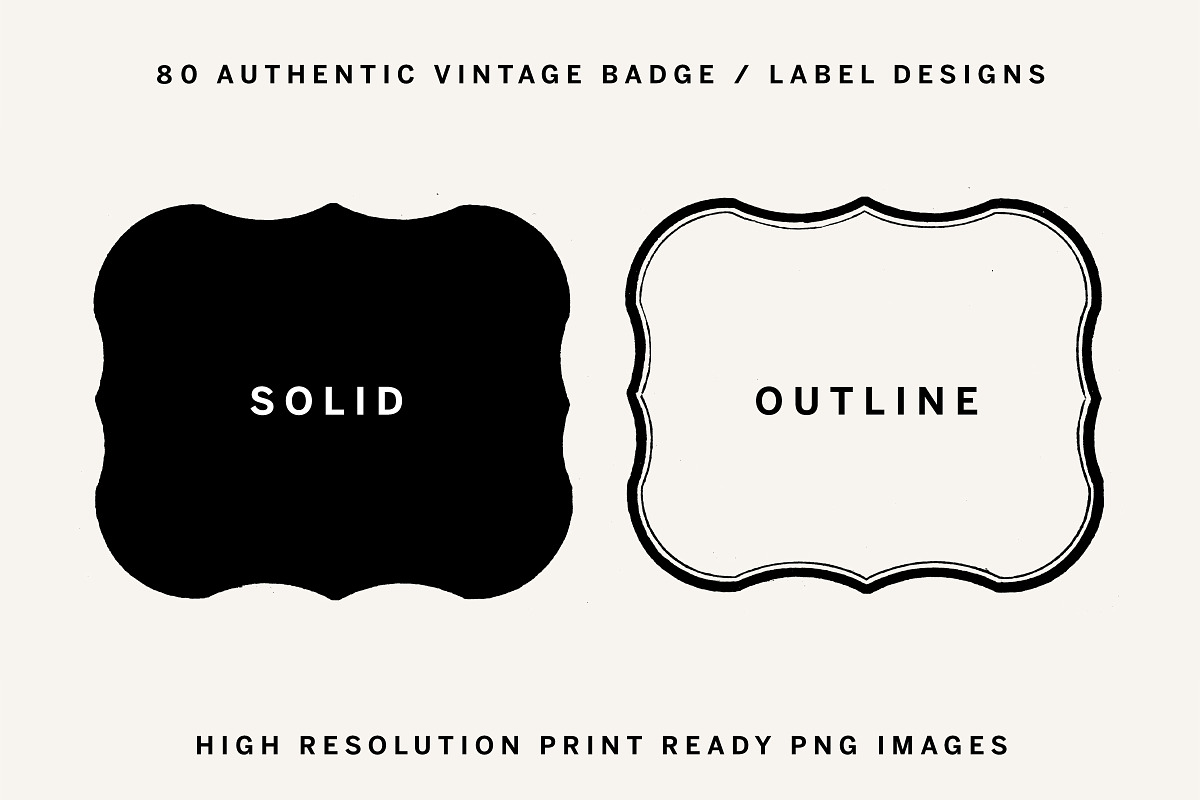 40 Vintage Label and Badge PNGs, an Object Illustration by Century Library (Photo 2 of 6)