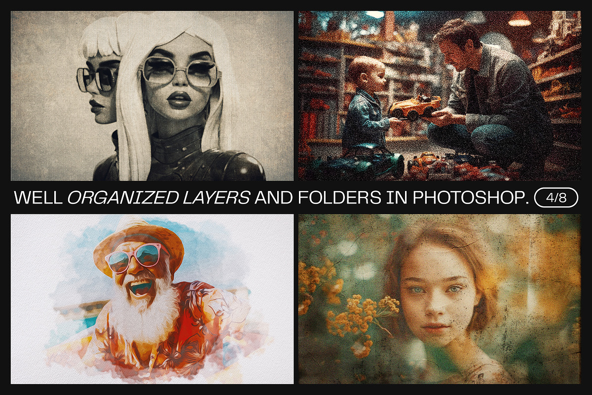 12 Photo Effect Templates, a Layer Style Add-On by iDoodle Studio (Photo 4 of 6)