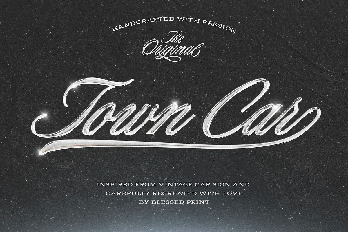 The Original - Retro Script, a Script Font by Blessed Print