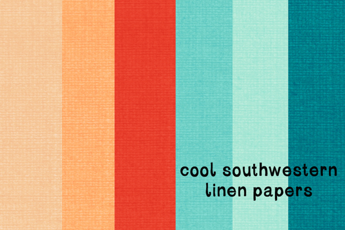 Southwestern Linen Papers, a Pattern Graphic by Maybe Sparrow Designs