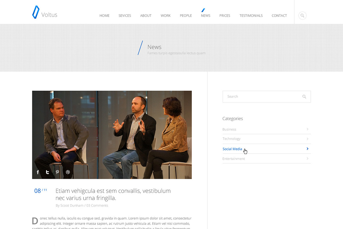 Voltus-One Page PSD Template, an UI Kit Template by flr.24 (Photo 5 of 5)