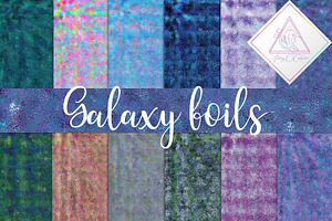 Galaxy Foils Digital Paper