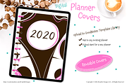 Abstract Circles Digi Planner Cover, a Stationery Template by dCipollo Designs (Thumbnail 3 of 4)