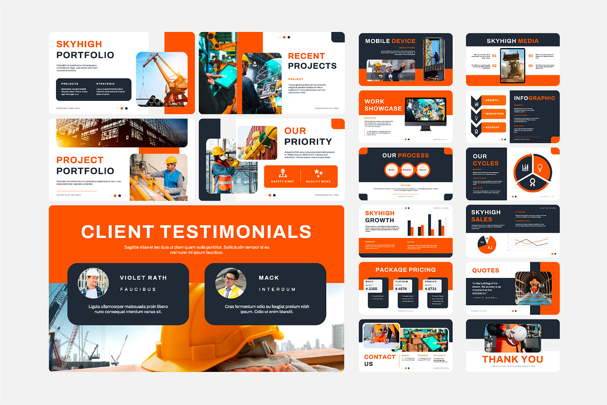 Contruction Keynote Presentation, a Presentation Template by Kren Studio (Photo 6 of 8)