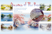 Seasons of the River 10 Landscapes, a Decorative Illustration by Simple Design (Thumbnail 1 of 6)