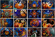 Halloween stained glass background, a Background Graphic by Forhadx5 (Thumbnail 5 of 10)