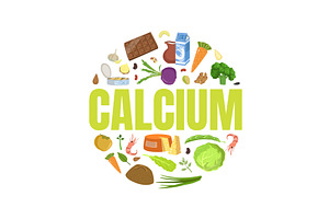 Calcium Banner Template with High, a Food Illustration by TopVectors