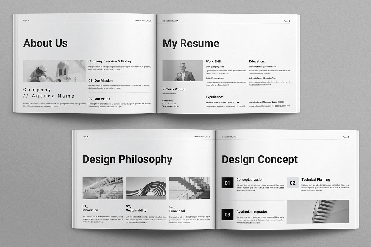 Architecture Portfolio Landscape, a Brochure Template by E-Type (Photo 3 of 7)