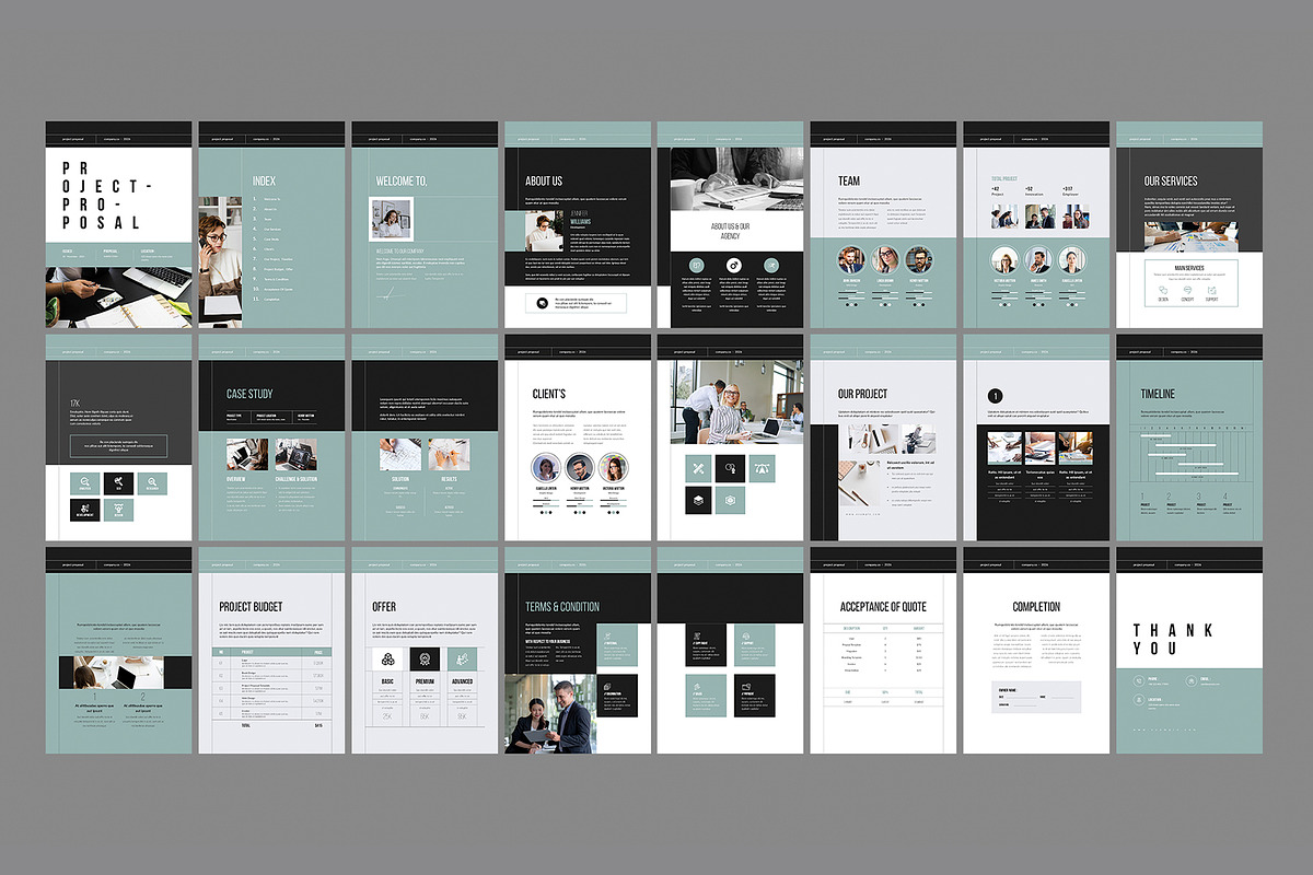 Project Proposal Brochure Template, a Brochure Template by White Graphic (Photo 15 of 16)