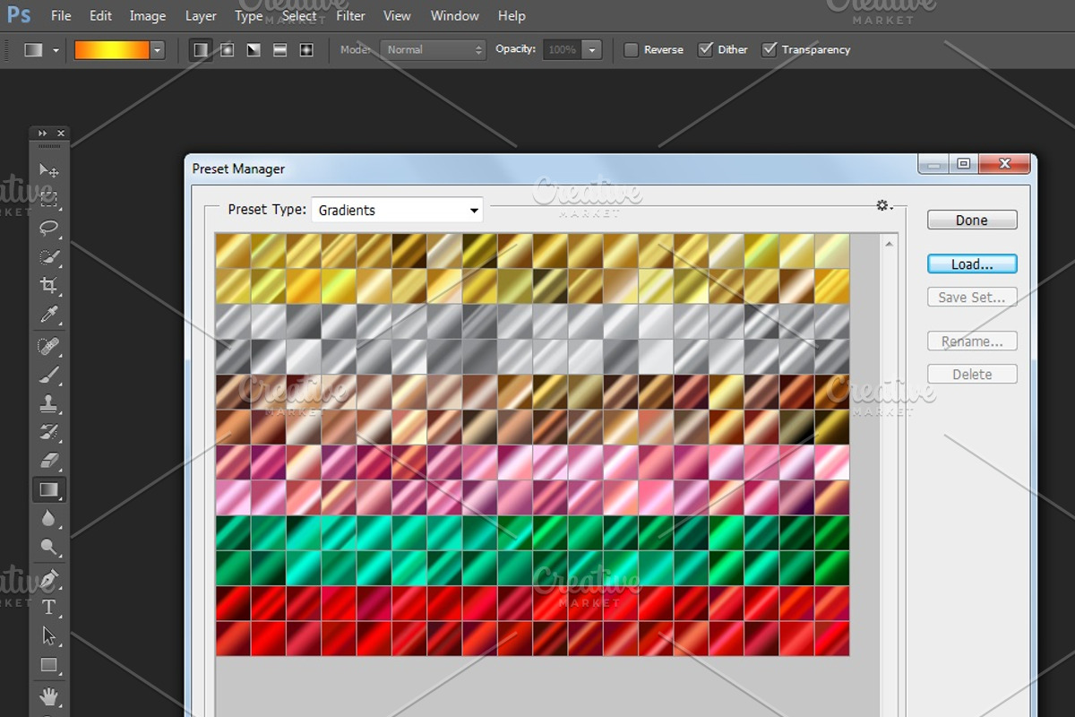 Set of Colorful Gradients .AI .GRD, a Gradient Add-On by Juksy (Photo 2 of 2)