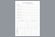 Social Media Marketing Planner Sheet, a Stationery Template by shahsoft (Thumbnail 2 of 4)