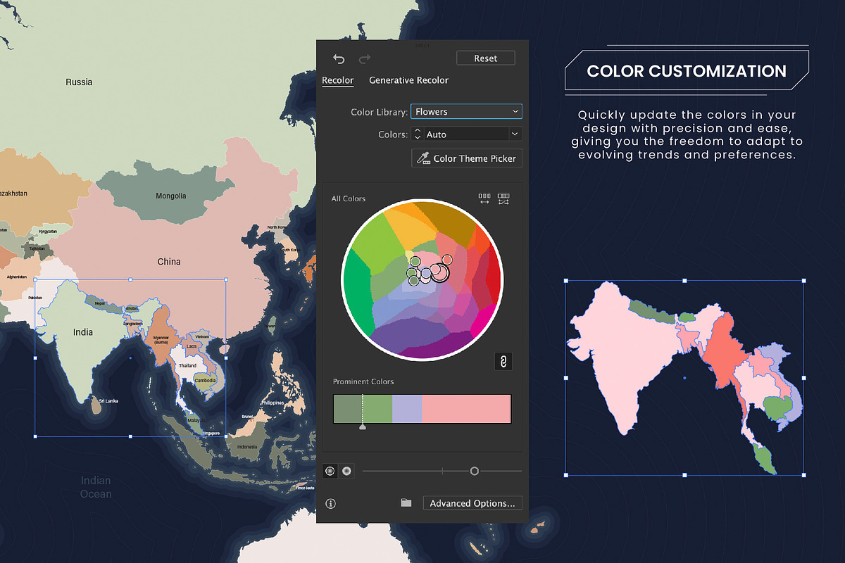 World Map Vector Illustration Kit, an Education Illustration by ...