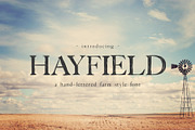 Hayfield Hand Lettered Font, a Serif Font by Eclectic Anthology (Thumbnail 1 of 7)