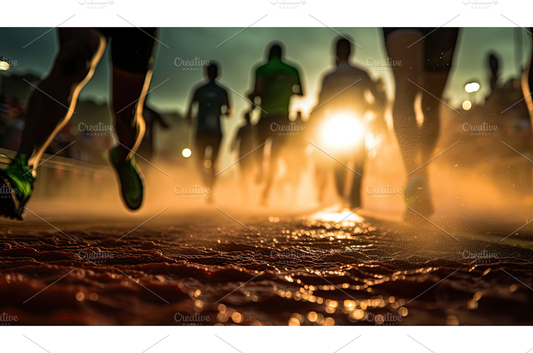 perspective race start light ai, an Abstract Photo by pikepicture