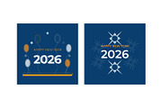 Happy New Year Design, a Decorative Illustration by Lakhan1998 (Thumbnail 5 of 6)