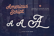 Americus Script & Sans, a Script Font by Andrey Sharonov (Thumbnail 9 of 10)