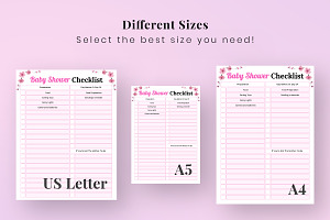 Baby Shower Checklist Printable