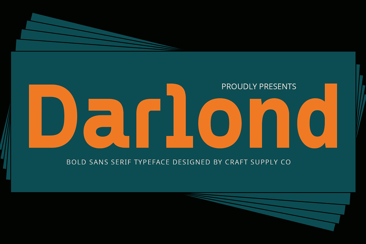 Darlond – Bold Sans Serif, a Sans Serif Font by Craft Supply Co. (Photo 1 of 8)