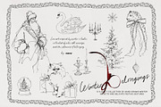 Winter Belongings: Holiday Line Art, a Seasonal Illustration by Purple (Thumbnail 1 of 15)