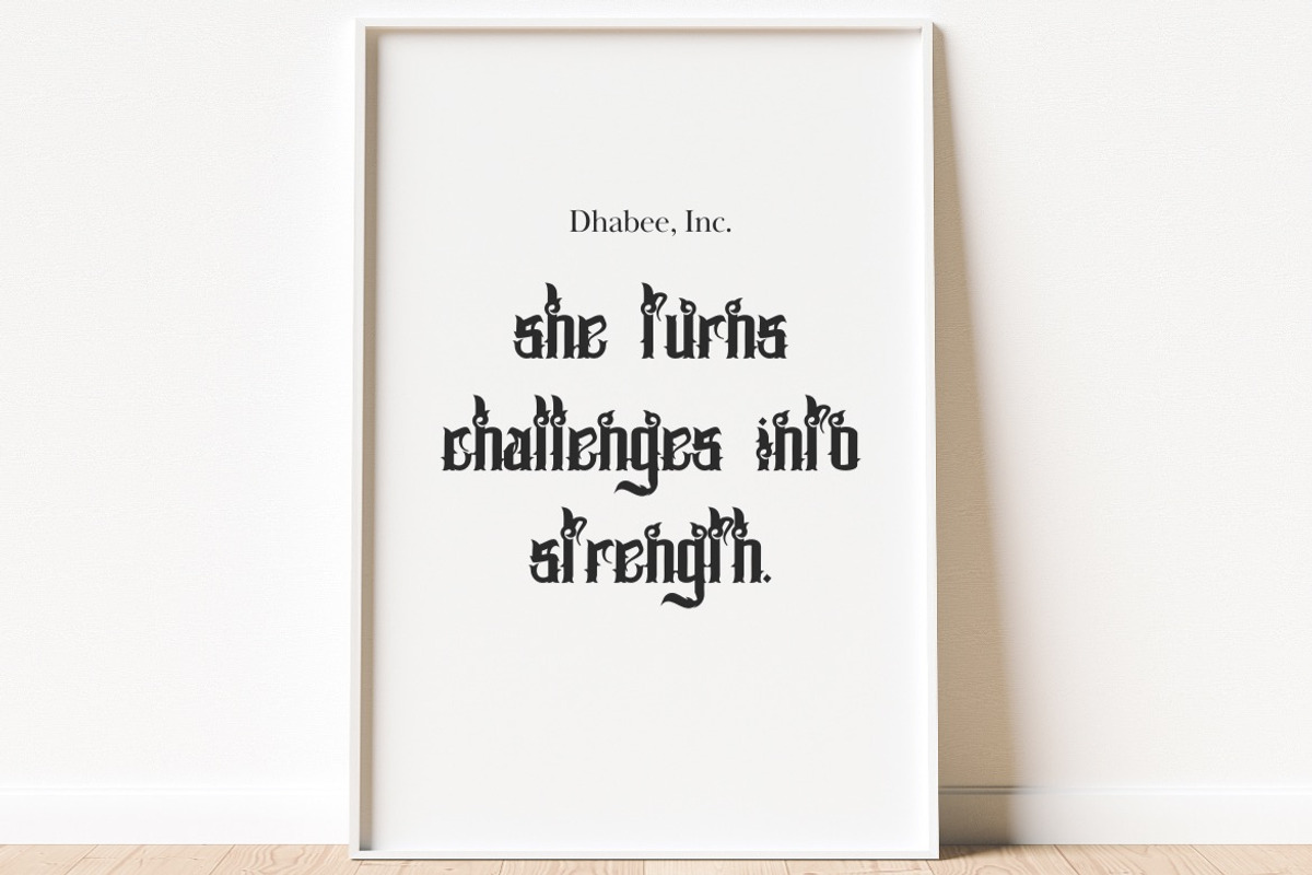 Bogward - Blackletter Font, a Blackletter Font by Dhabee (Photo 9 of 16)