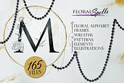 Spells Floral Alphabet and Monogram, a Texture Illustration by Infinity Creativity (Thumbnail 1 of 14)
