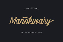 Manokwary - Clean Brush Script