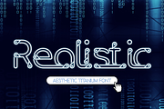 Aesthetic Titanium - Neon Tech Font, a Sans Serif Font by 177Studio (Thumbnail 2 of 8)